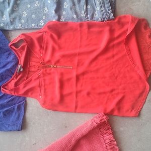 Express red w gold tank